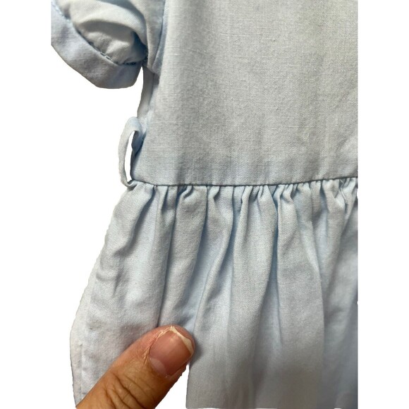 Funtasia! Too Dress Light Blue White Girl's Sz 4T Rounded Collar Lightweight - Picture 2 of 8